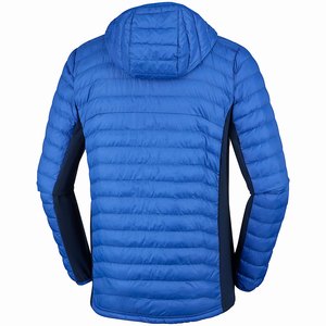 Columbia Powder Pass™ Hooded Jacka Herr Blå (XKEVG8503)